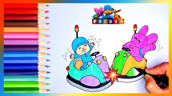 ✍🏻Vamos Desenhar e Colorir o Pocoyo e seus Amigos