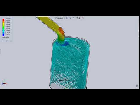 Flow Simulation of an Intake valve through Solidworks
