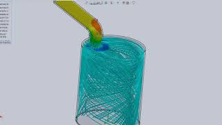 Flow Simulation of an Intake valve through Solidworks