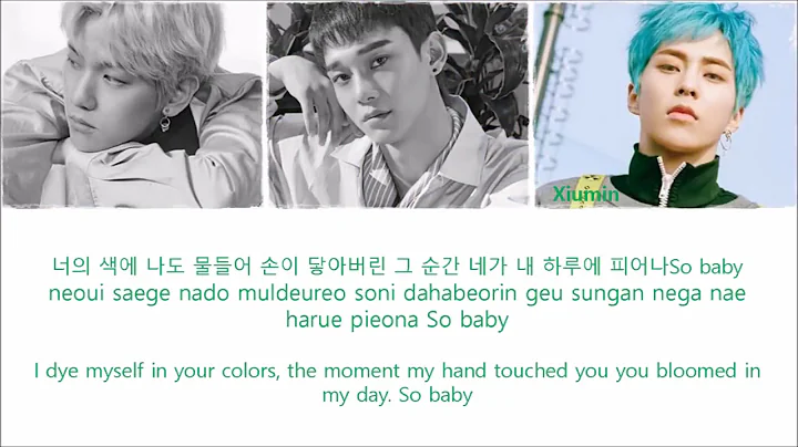 첸백시 EXO CBX – 花요일 Blooming DayCOLOR CODED HAN ROM ENG Lyrics
