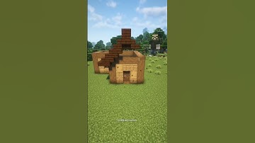 Minecraft Wooden Medieval House🏠 Tutorial  #howtobuild #minecrafttutorial #tutorial  #minecraft