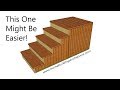 Four Step Outdoor Stairs With Detachable Landing - Vertical 2x4's Stringer Four Step Outdoor Stairs With Detachable Landing - Vertical 2x4's Stringer