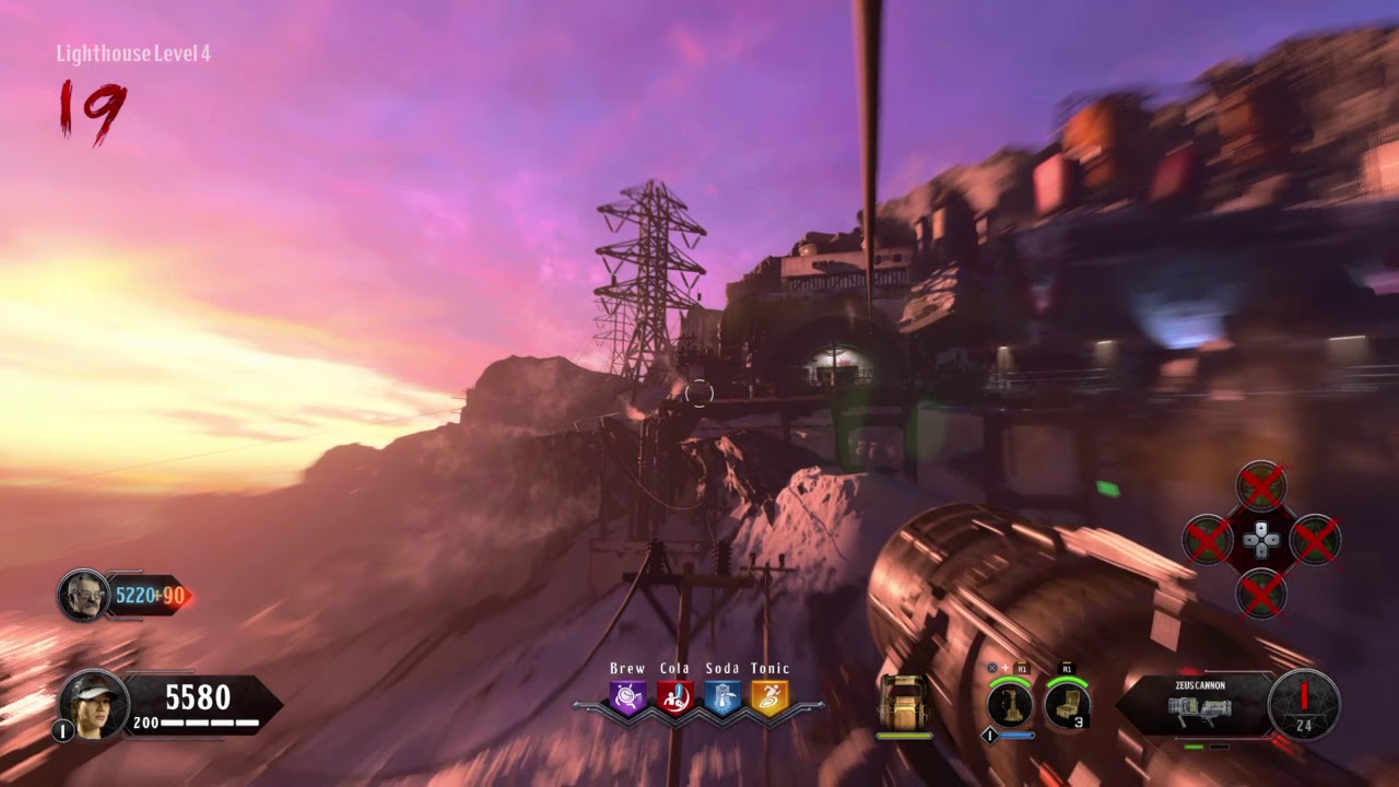 Don't shoot the Thundergun on the zipline!