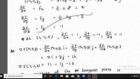 Calicut University - Sem 3 - Complimentary Mathematics - Tangent Plane-   Problem -  Part 2