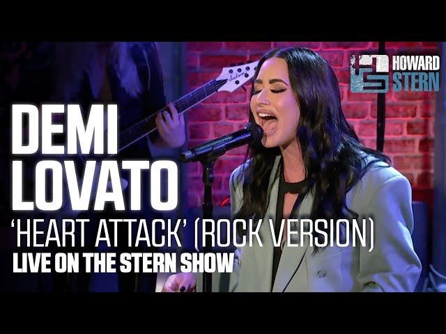 Demi Lovato “Heart Attack (Rock Version)” Live on the Stern Show class=