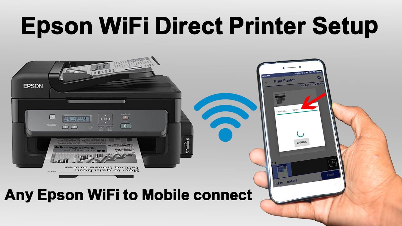 Epson Wifi Direct Printer Setup Printer Wifi Connection Printer