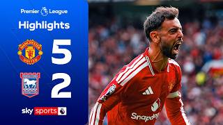 Bruno Fernandes nets HAT-TRICK! 🔴 | Man Utd 5-2 Ipswich | Premier League Highlights