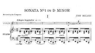 John Ireland – Violin Sonata No.1, in D minor