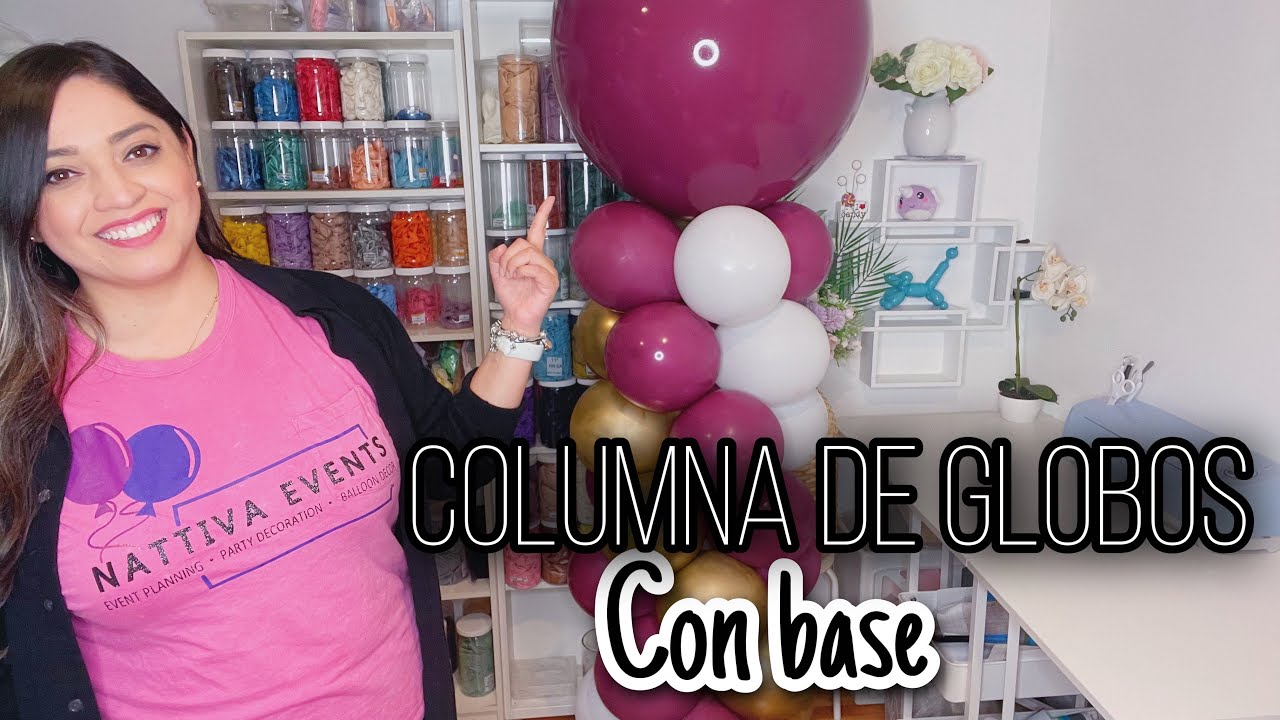 Columnas de globos (con base) 🎈