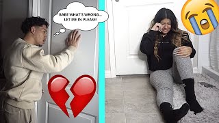 CRYING WITH THE DOOR LOCKED! *PRANK*