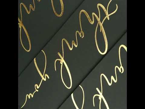 Конверт 162x113 мм "Thank you", колір чорний, КОМПЛЕКТ 10 шт., відео 1