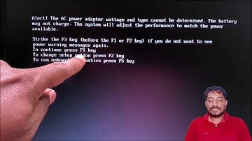 The AC power adapter wattage and type cannot be determined. The battery may not charge :: Fixed