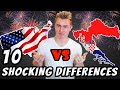 10 DIFFERENCES Between America and CROATIA