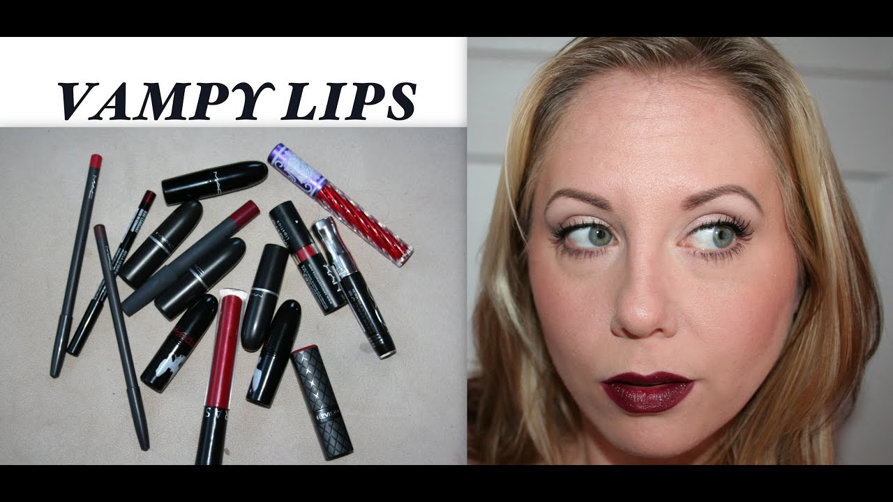 LET'S TRY IT ON:  VAMPY LIP COLORS