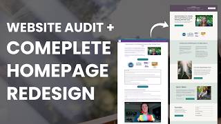Website Design Audit and Homepage Makeover: DIY Website Redesigned | Before and After