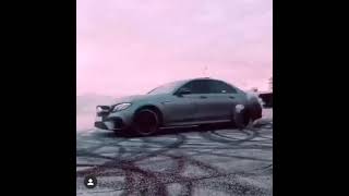 Car drifting with music