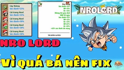 NGỌC RỒNG LORD | NOEL XUẤT HIỆN VẬT PHẨM SỰ KIỆN MỚI VÀ CẢI TRANG MỚI CỰC NGON