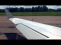 CRJ-100 take off from Minsk-1 airport