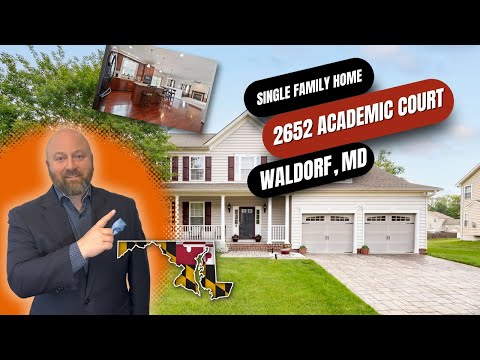 2652 Academic Court, Waldorf, MD home video tour