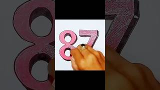 Famous How to draw 3d number 87 Profile