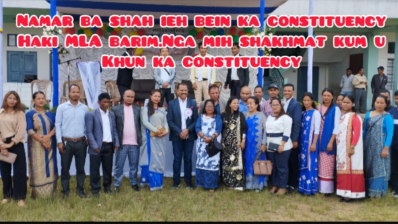 Wan Sakhi u MP Vincent Pala iaka Jingrakhe ki khynnah School Barim Ka Tluh.Hapoh Constituency jong u