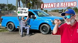 $20 Race Truck Rides... GONE WRONG!!!