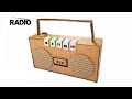 كيفية صنع راديو من ألعاب كرتون DIY Cardboard 