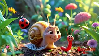 Snail Snail Song for Kids🐌| Nursery Rhyme | Blooming Kids
