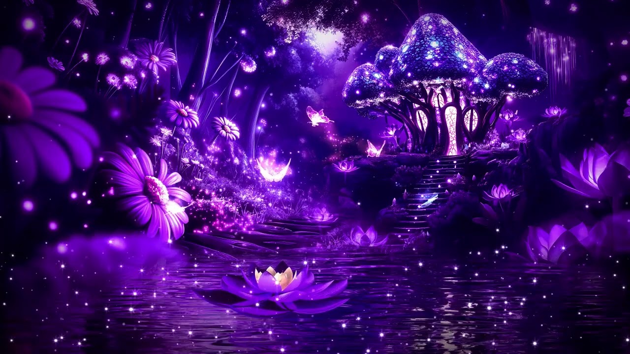 Peaceful Night 💜 Fall Asleep Fast & Stay Asleep All Night