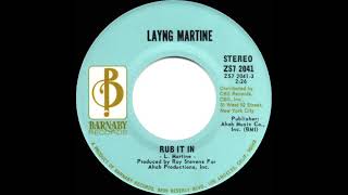 1971 Layng Martine - Rub It In