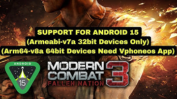 Modern Combat 3: Fallen Nation v1.1.2 Gameplay Test in Android 15 (60 FPS)