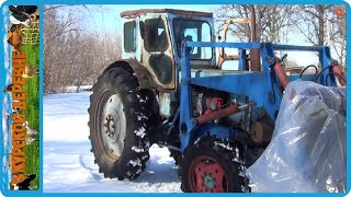 новое рулевое на тракторе т-40, ждем три отела один за одним, жизнь в деревне