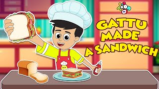 Gattu made a sandwich | Let's Make a Sandwich | Animated Stories | English Cartoon | PunToon Kids