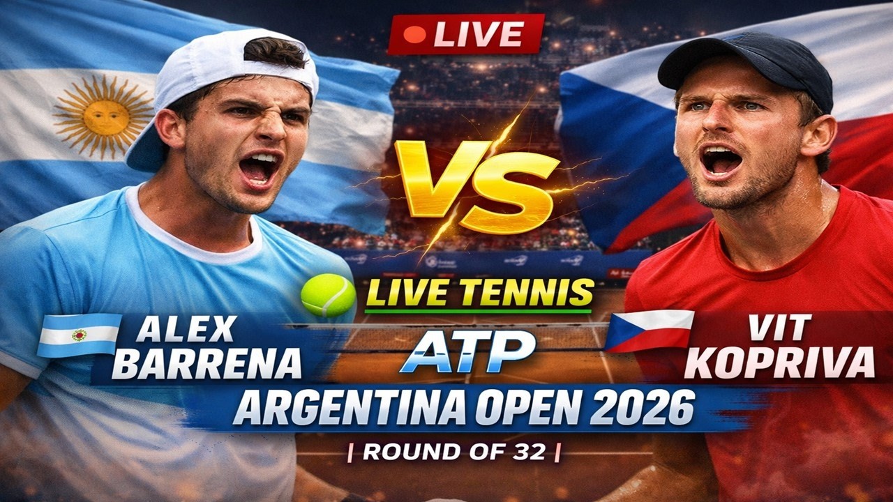 Alex Barrena vs Vit Kopriva 🎾LIVE TENNIS ATP Argentina Open 2026 | Round Of 32