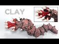 How to make a MONGOLIAN DEATH WORM  with plasticine or clay in steps - My Clay World