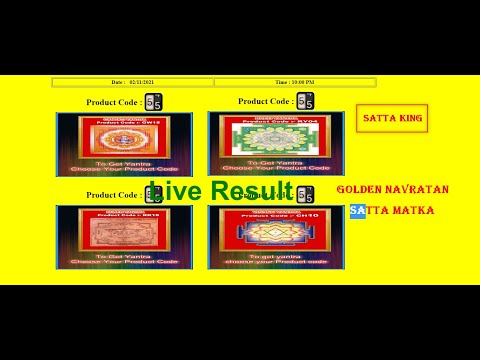 Satta King and Golden Navratan Coupon Live Result 02-11-2021