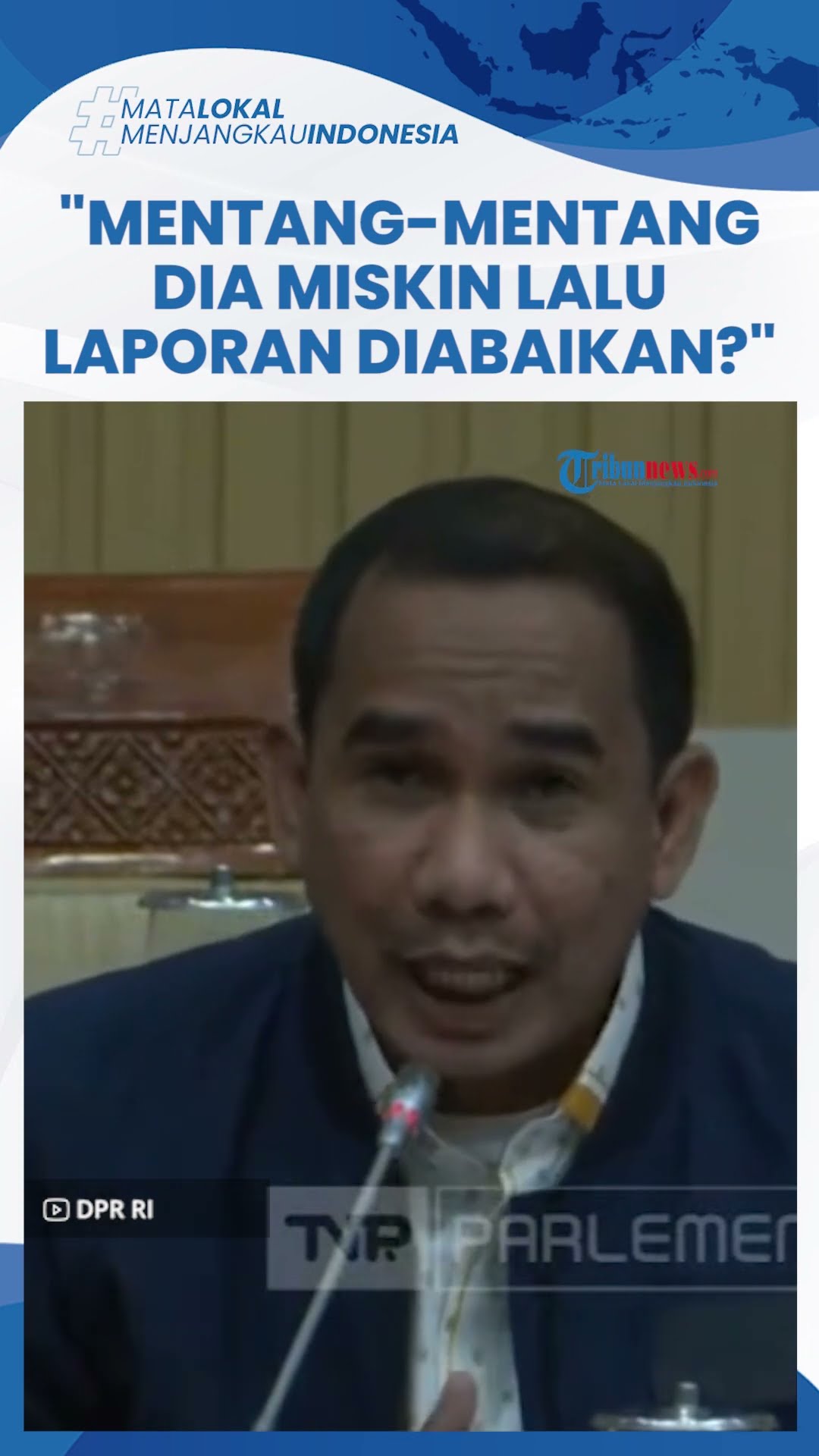DPR Jengkel Polisi Baru Tangkap Anak Bos Roti: Apa Mentang-mentang Korban Miskin Laporan Diabaikan?