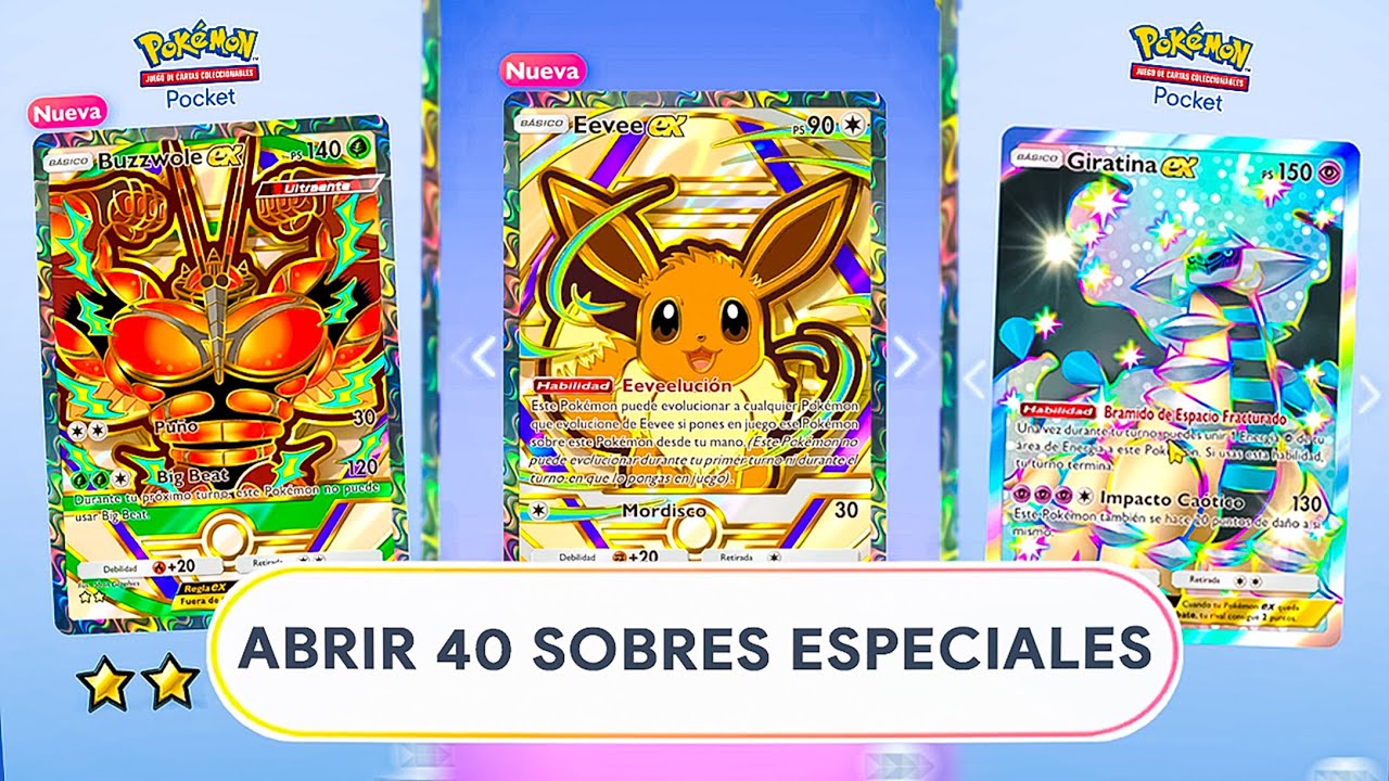 😱 ¡ABRÍ 40 SOBRES ESPECIALES de Pokémon TCG Pocket con CARTAS ...