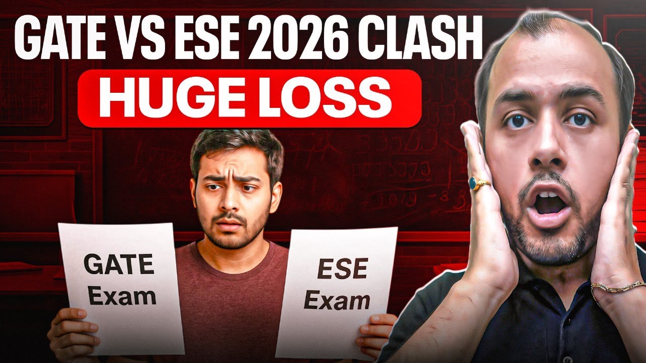 GATE 2026 & ESE 2026 Clash on 08 Feb | Huge Loss to Students | Honest Opinion | Ankit Goyal
