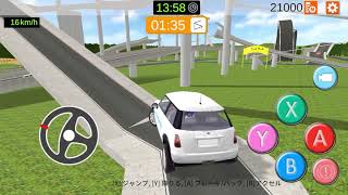 爆走！ドライビング スクール シミュレーター  「ハンドルモード＆車ジャンプ追加！」　Added the wheel steering and car jump button! screenshot 5