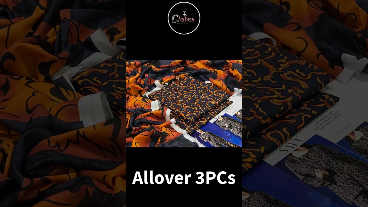 SAYA ALLOVER LAWN COLLECTION 3PCs | by Fashion Regalia