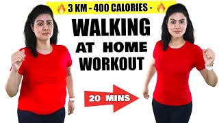 Quick &amp; Easy 20-min Home Walk For Weight Loss | Beginner&#39;s FAT BURING Workout 🔥