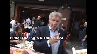 Harrison Ford signs autographs for Prime Time Signatures