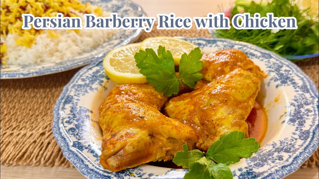 The Most Famous Persian Dish | Zereshk Polo with Saffron Chicken