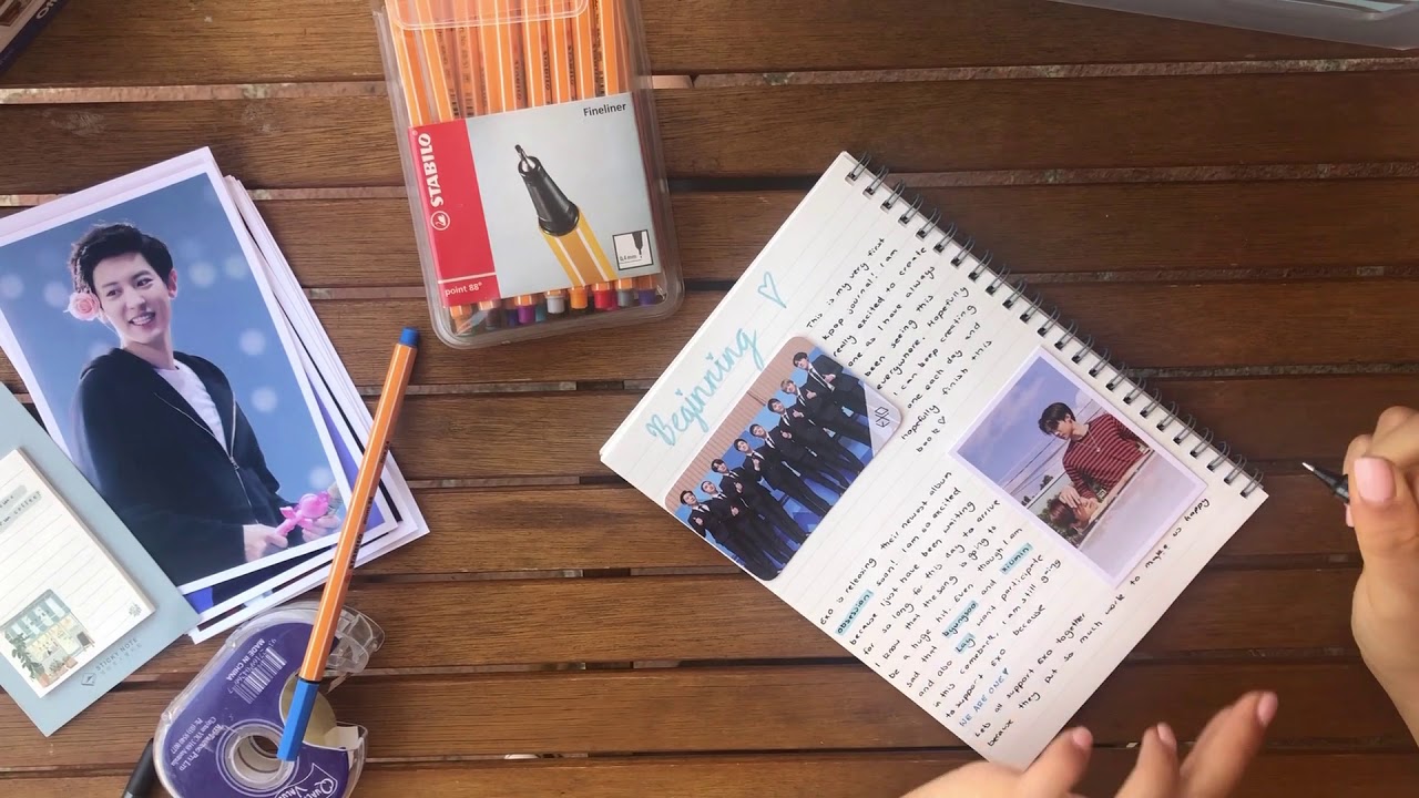 KPOP EXO JOURNAL WITH ME// Relaxing, calming,