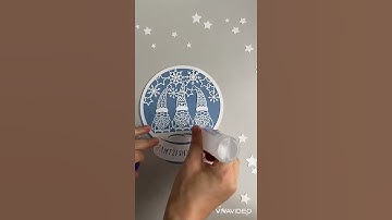 Christmas Snow globe svg | Christmas card bundle papercut. Video tutorial