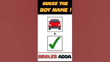 Guess The Boy Name By Emoji Challenge | Hindi Paheliyan | Riddles And Puzzles For Iq Test #shorts