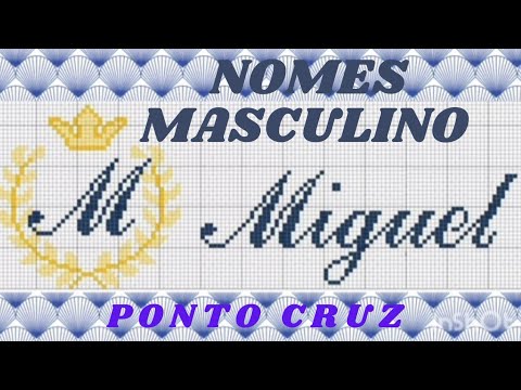 Ponto cruz nomes masculino - gráficos nomes ponto cruz 