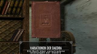 Ein Buch aus dem Spiel Skyrim: "Variationen der Daedra"