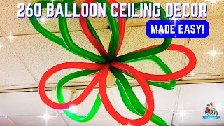 Easy Ceiling Balloon Decor with 260 Balloons – Step-by-Step Guide